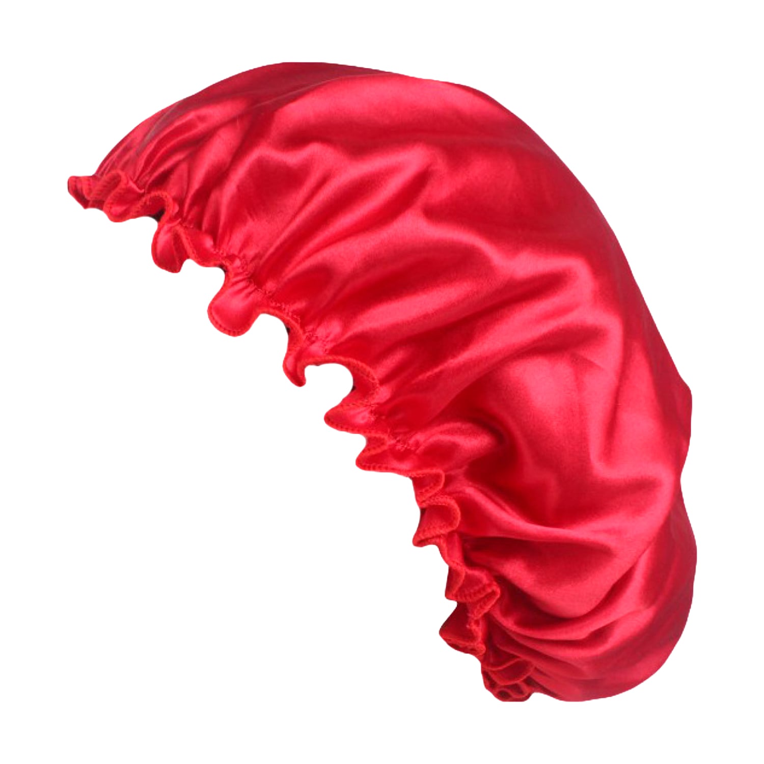 Шапочка для сну та доглядом за волоссям Cosmo Shop атласна, червона, 1 шт (CS450R)